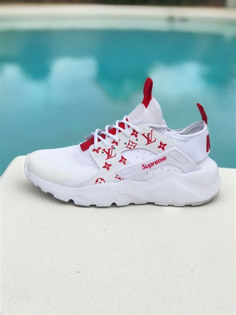 LV x Supreme Nike Air Huarache Louis Vuitton HD Review